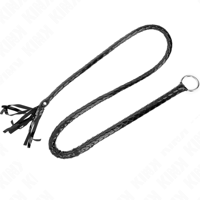 KINK - LANGE GLANZEND PVC ZWEEP 138 CM