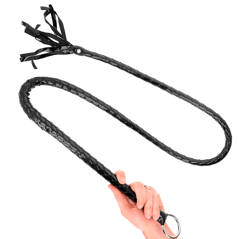 KINK - LANGE GLANZEND PVC ZWEEP 138 CM
