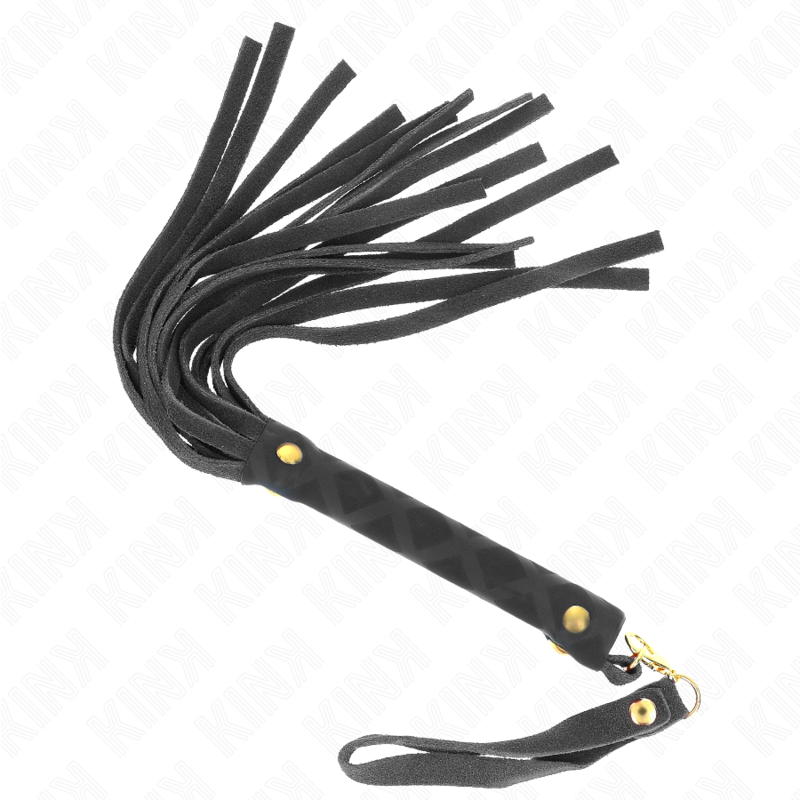 KINK - ZWARTE SUÈDE MINI ZWEEP 30 CM