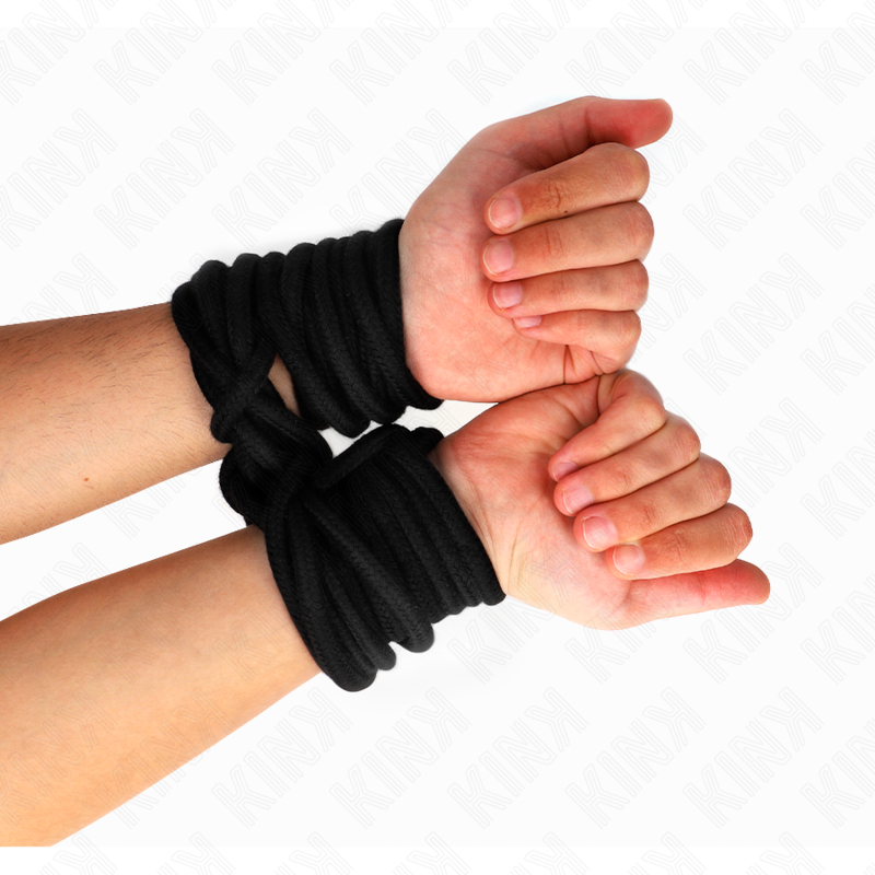 KINK - KATOENEN TOUW 10 METER ZWART