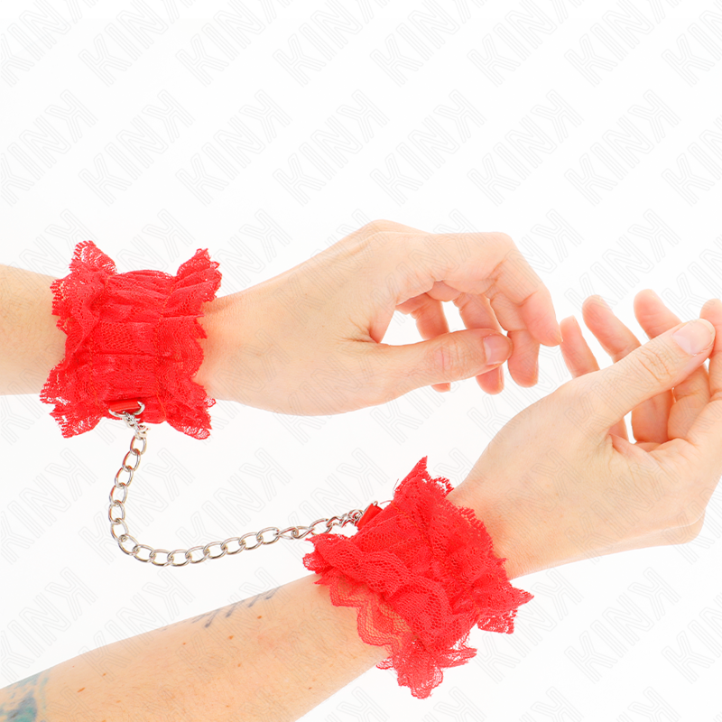 KINK - KANTEN ELASTISCHE POLSBANDJES ROOD