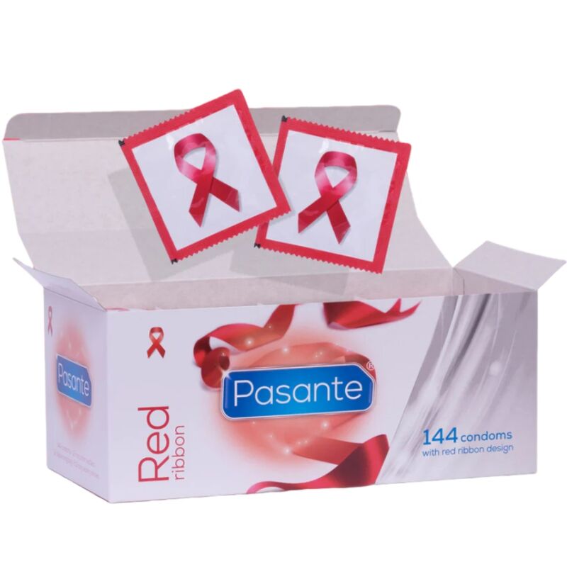 PASANTE - CONDOMS RED RIBBON 144 STUKS