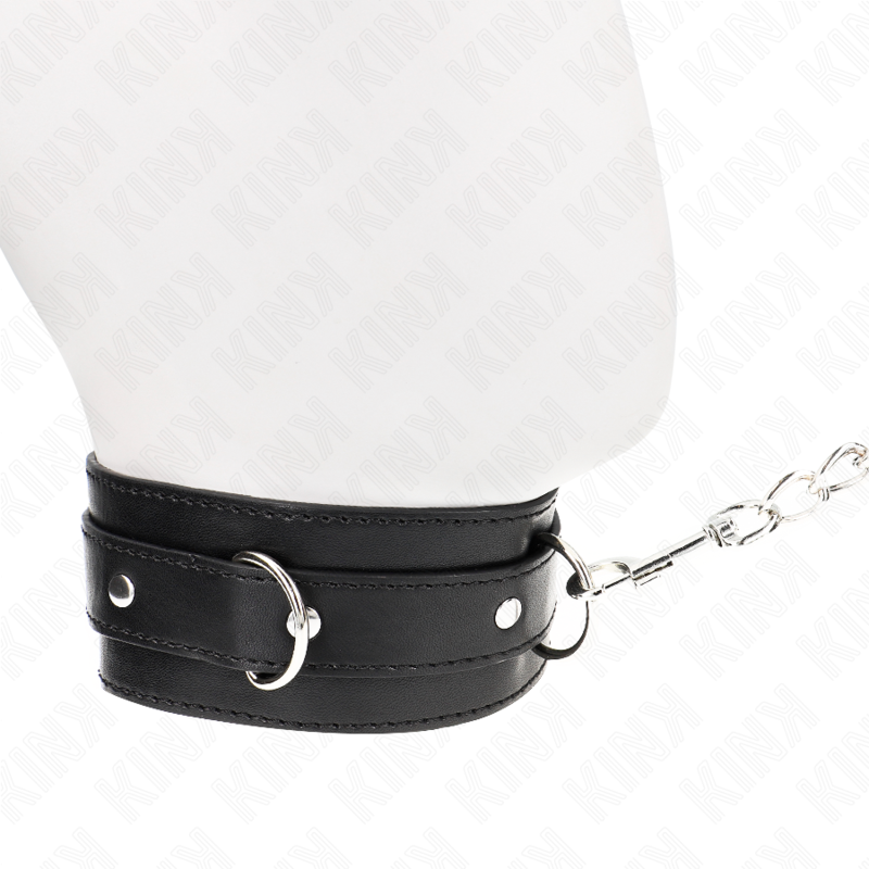 KINK – HALSBAND MET RIEM 65 CM MET BAND ZWART 54 X 4,5 CM