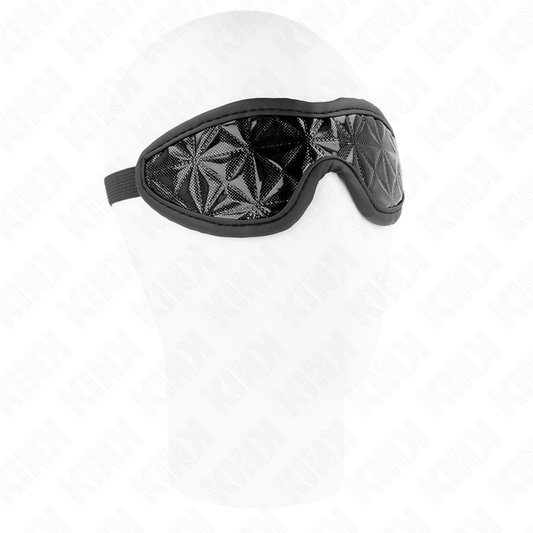 KINK - ZWARTE DIAMANT PATROON HOOFDBAND 20.5 x 6 CM