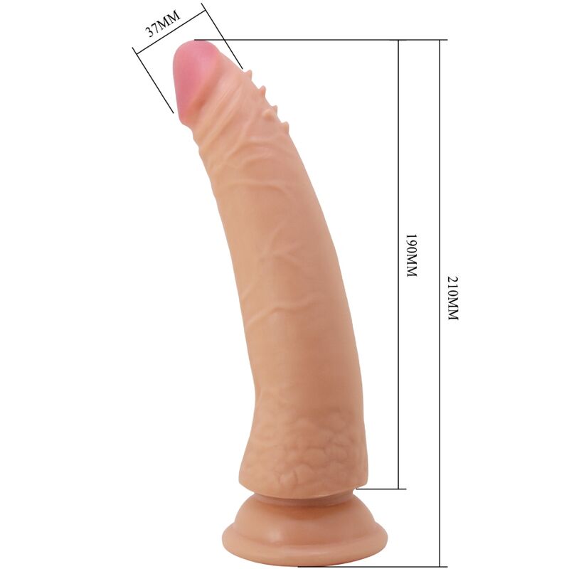 PRETTY LOVE - KABLE SUPER REALISTISCHE PENIS 21 CM HUIDSKLEURIG MODEL 2