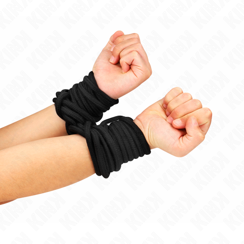 KINK - KATOENEN TOUW 5 METER ZWART