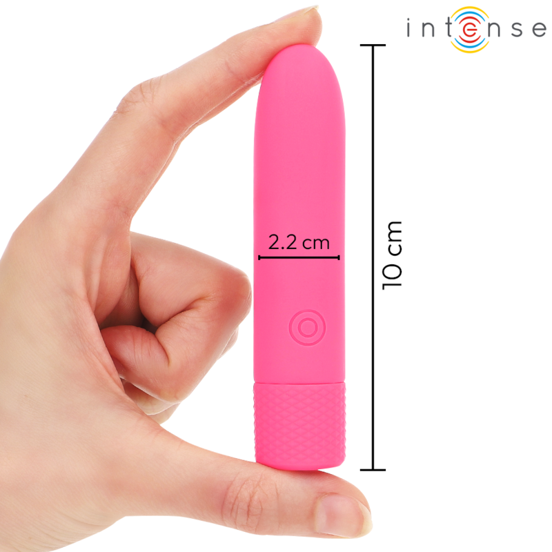 INTENSE - SYMONE USB OPLAADBARE VIBRERENDE KOGEL 8 VIBRATIES ROZE 10 X 2.2 CM