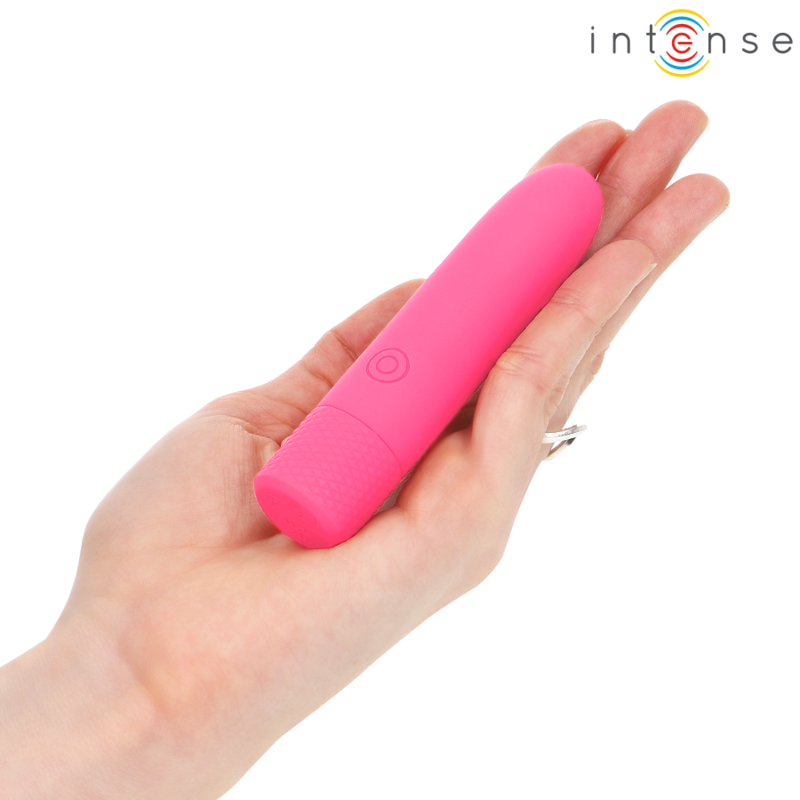 INTENSE - SYMONE USB OPLAADBARE VIBRERENDE KOGEL 8 VIBRATIES ROZE 10 X 2.2 CM