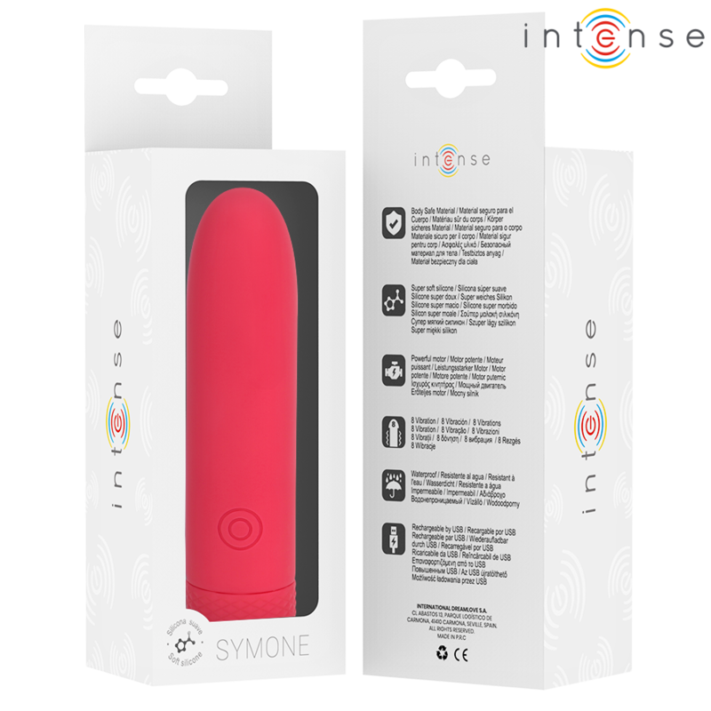 INTENSE - SYMONE USB OPLAADBARE TRILLINGSKOGEL 8 TRILLINGEN ROOD 10 X 2.2 CM