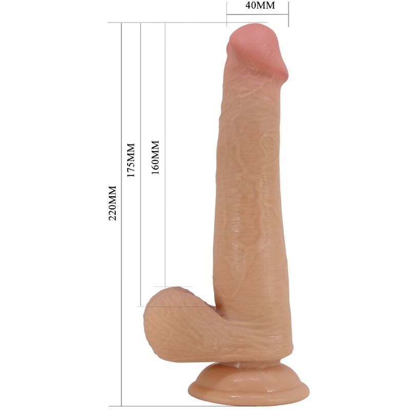 PRETTY LOVE - TALLEN REALISTISCHE DILDO 22 CM HUIDKLEUR