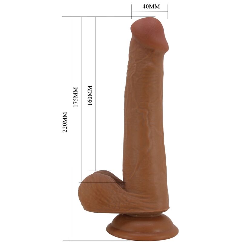 PRETTY LOVE - TALLEN REALISTISCHE DILDO 22 CM BRUIN