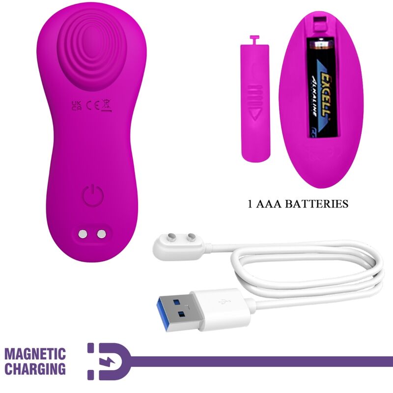 PRETTY LOVE - ROMARIO OPLEGBARE CLITORISSTIMULATOR AFSTANDSBEDIENING ROZE