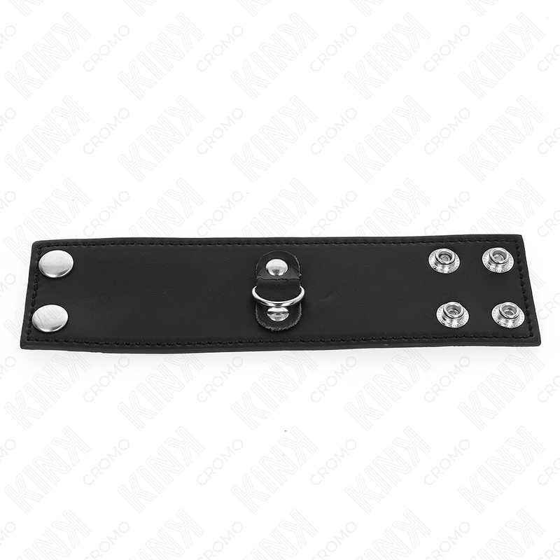 KINK - LEREN PENISRING MET DRUKSLUITING 18 X 5 CM