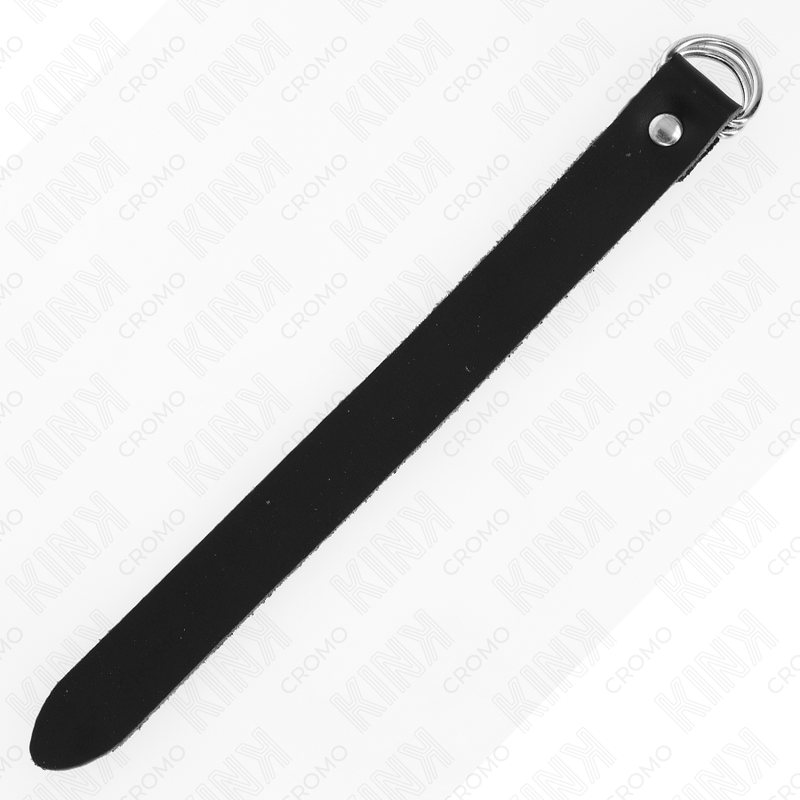 KINK – LEREN PENISRING MET DRUKSLUITING 22 X 2 CM