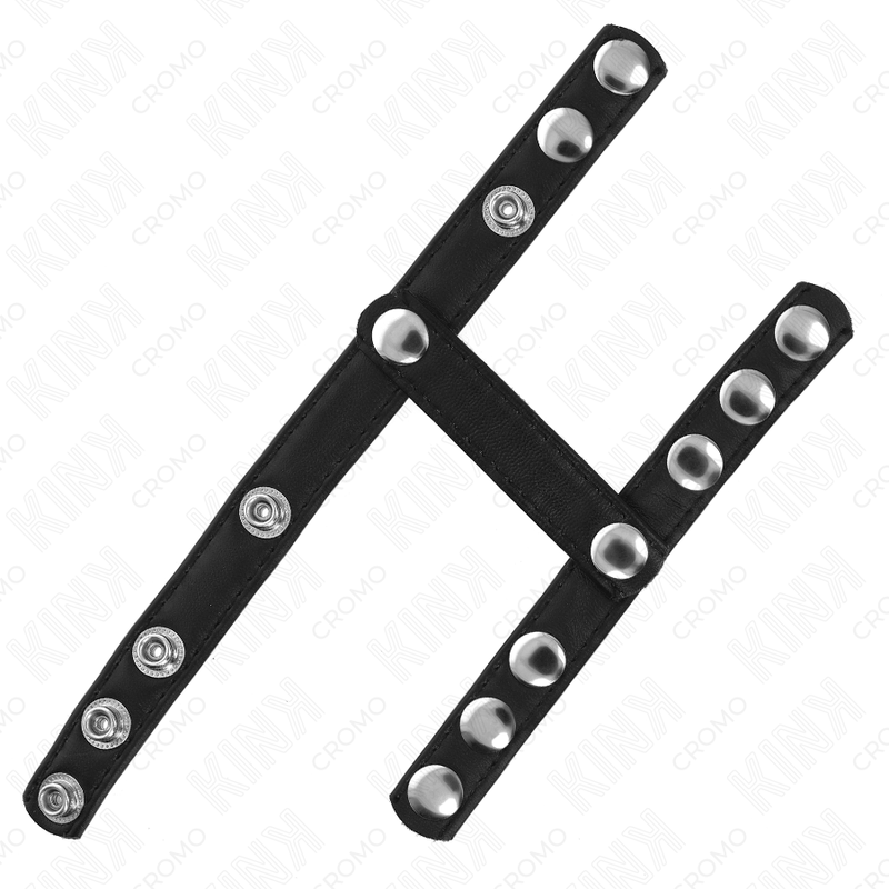KINK - PENISRING MET 3 VERSTELBARE BALSPLITTERBANDEN