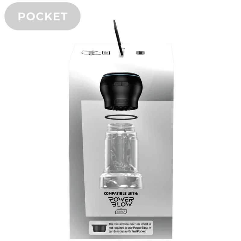 KIIROO - FEEL POCKET STROKER CRYSTAL BY KIIROO TRANSPARANT