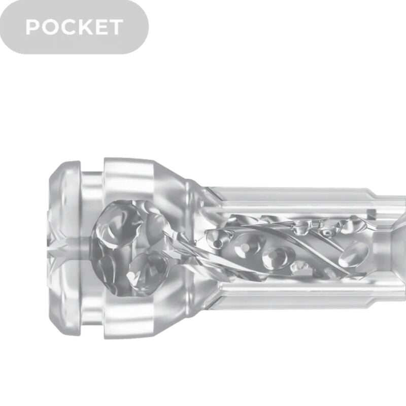 KIIROO - FEEL POCKET STROKER CRYSTAL BY KIIROO TRANSPARANT