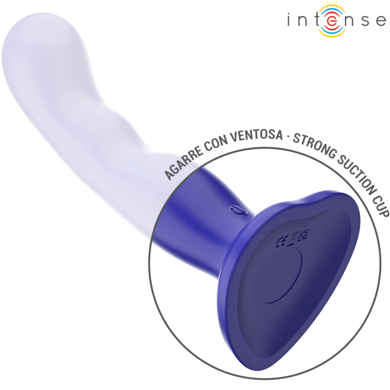 INTENSE - SHORTY VIBRATOR MET ZUIGNAP BLAUW AFSTANDSBEDIENING