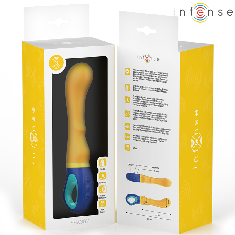 INTENSE - SHAGGY G-PLEK VIBRATOR GEEL
