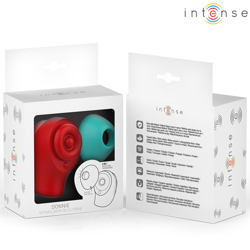 INTENSE - DONNIE CLITORALE STIMULATOR ROOD/GROEN