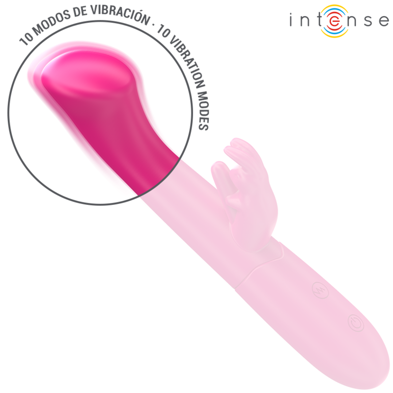 INTENSE - JULIETA KONIJN VIBRATOR 18.6 CM 10 TRILLINGEN ROZE