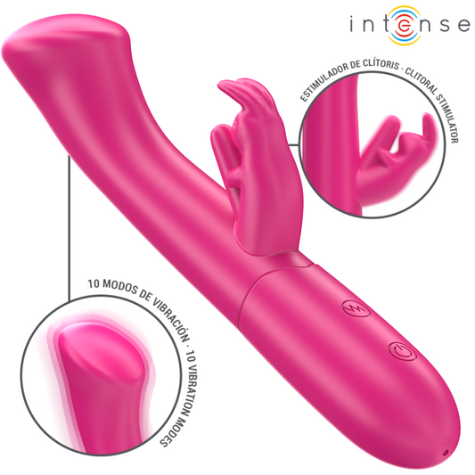INTENSE - JULIETA KONIJN VIBRATOR 18.6 CM 10 TRILLINGEN ROZE