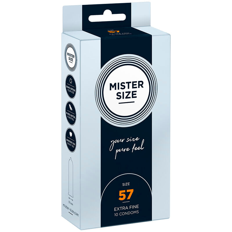 MISTER SIZE - CONDOOM MAAT L 57 MM (10 STUKS)