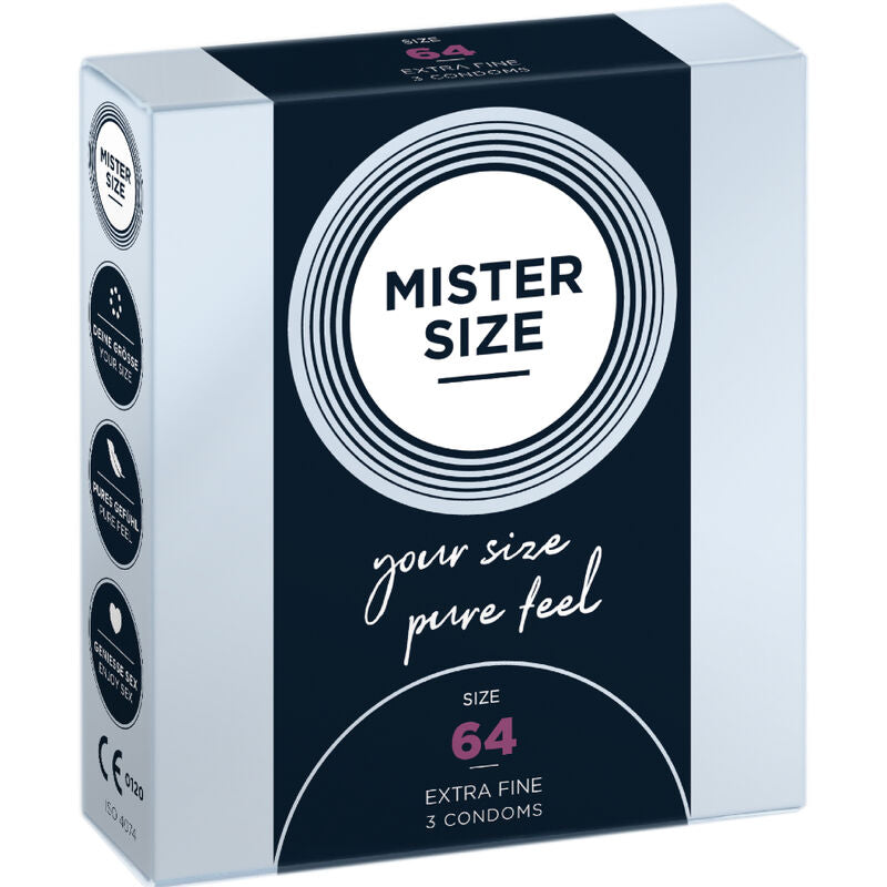 MISTER SIZE - CONDOOMS MAAT XXL 64 MM (3 STUKS)