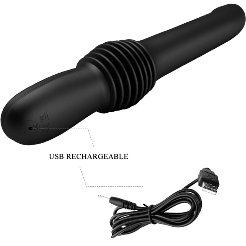 PRETTY LOVE - PAZUZU VIBRATOR 3 STUWSTANDEN ZWART