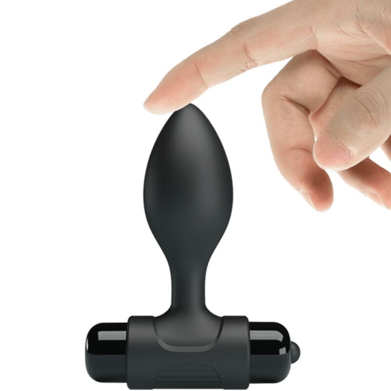 PRETTY LOVE - VIBRA BUTT 10 TRILLINGEN ANAALPLUG ZWART