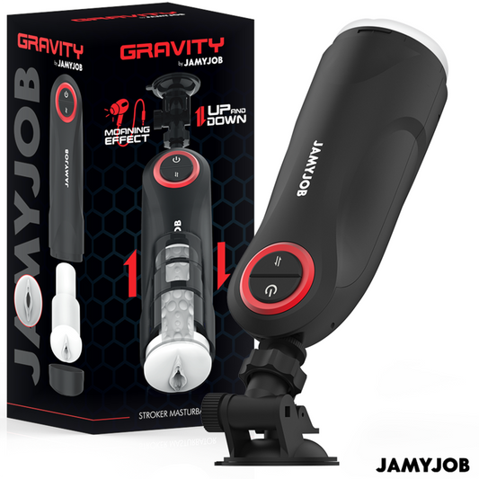 JAMYJOB - GRAVITY AUTOMATIC VAGINA-MASTURBATOR MET 5 STUWMODI EN GELUIDSEFFECTEN