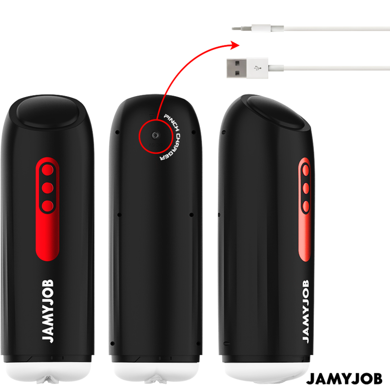 JAMYJOB - PHANTOM AUTOMATISCHE VAGINA MASTURBATOR 5 ZUIG- EN STOOTMODI