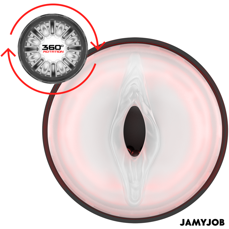 JAMYJOB - CYCLONE AUTOMATISCHE VAGINA-MASTURBATOR 10 ROTATIE- EN STOOTMODI