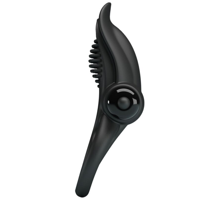 PRETTY LOVE - DUBBELE TRILLINGSRING + CLITORISSTIMULATOR 10 TRILLINGEN ZWART