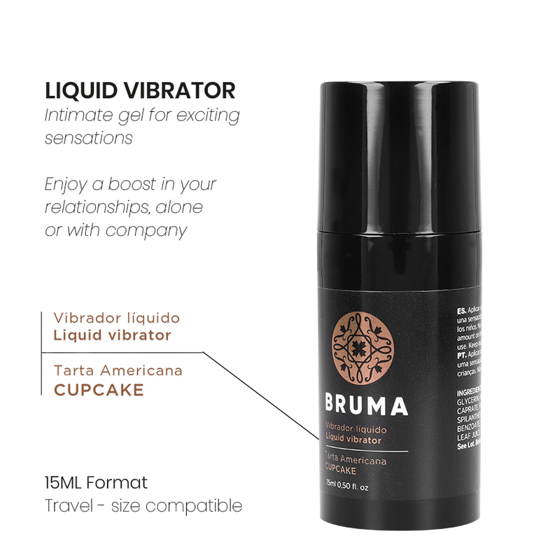 BRUMA - LIQUID VIBRATOR ULTRA GLIJDEND CUPCAKE 15 ML