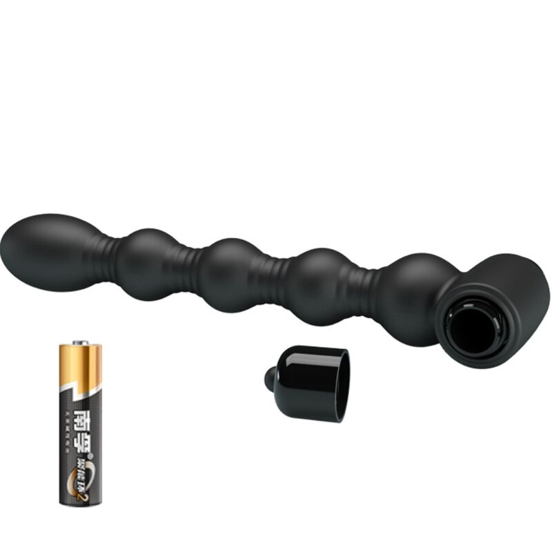 PRETTY LOVE - LYNN SILICONEN ANAALPLUG 10 TRILLINGEN ZWART