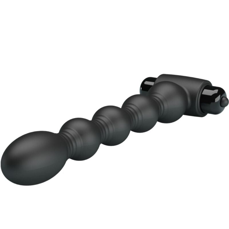 PRETTY LOVE - LYNN SILICONEN ANAALPLUG 10 TRILLINGEN ZWART