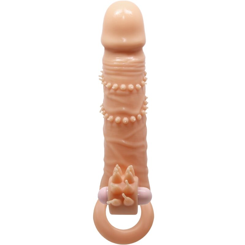 PRETTY LOVE - CONNOR PENIS SLEEVE + CLITORISSTIMULATOR HUIDSKLEUR