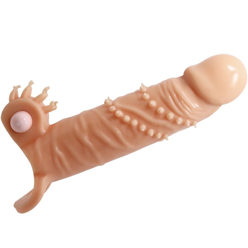 PRETTY LOVE - CONNOR PENIS SLEEVE + CLITORISSTIMULATOR HUIDSKLEUR