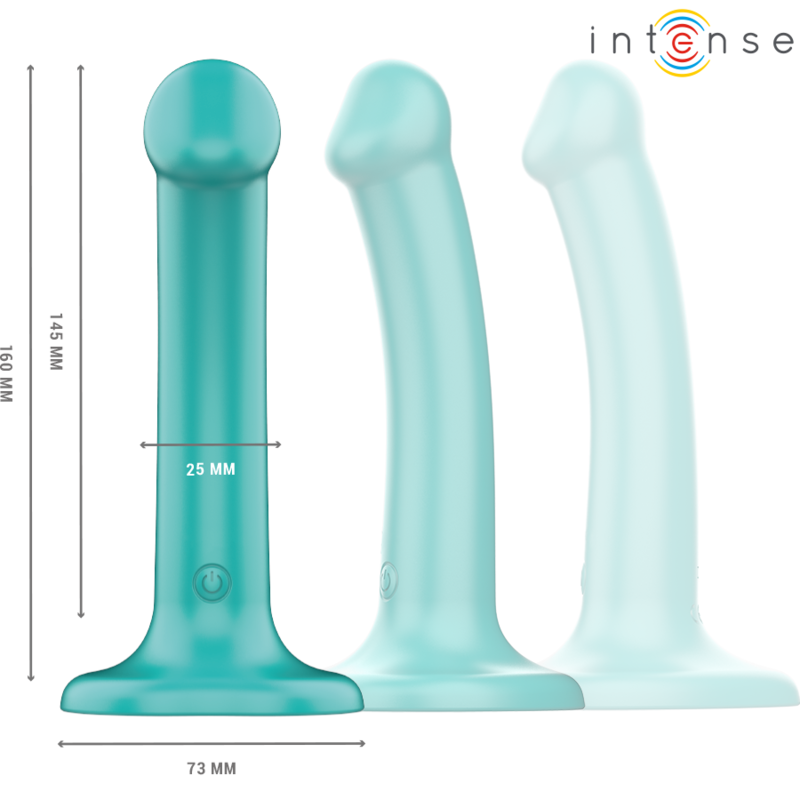 INTENSE - KATIE VIBRATOR MET ZUIGNAP 10 TRILLINGEN BLAUW AFSTANDSBEDIENING