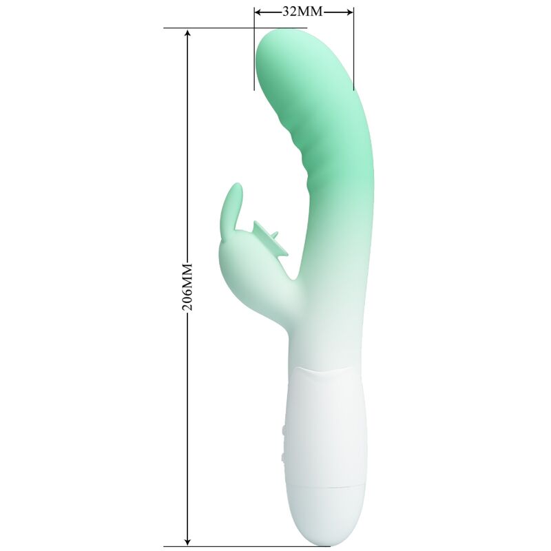 PRETTY LOVE - CERBERUS KONIJN VIBRATOR 30 TRILLINGEN GROEN