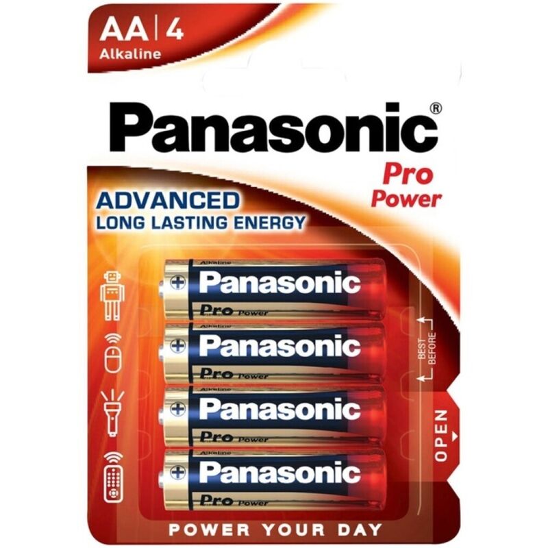 PANASONIC - PRO POWER ALKALINE AA BATTERIJ LR6 BLISTER*4