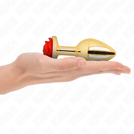 KINK - PLUG ANAL GOUD ROOS ROOD MAAT L