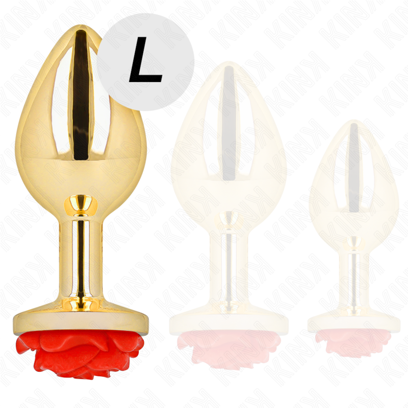 KINK - PLUG ANAL GOUD ROOS ROOD MAAT L