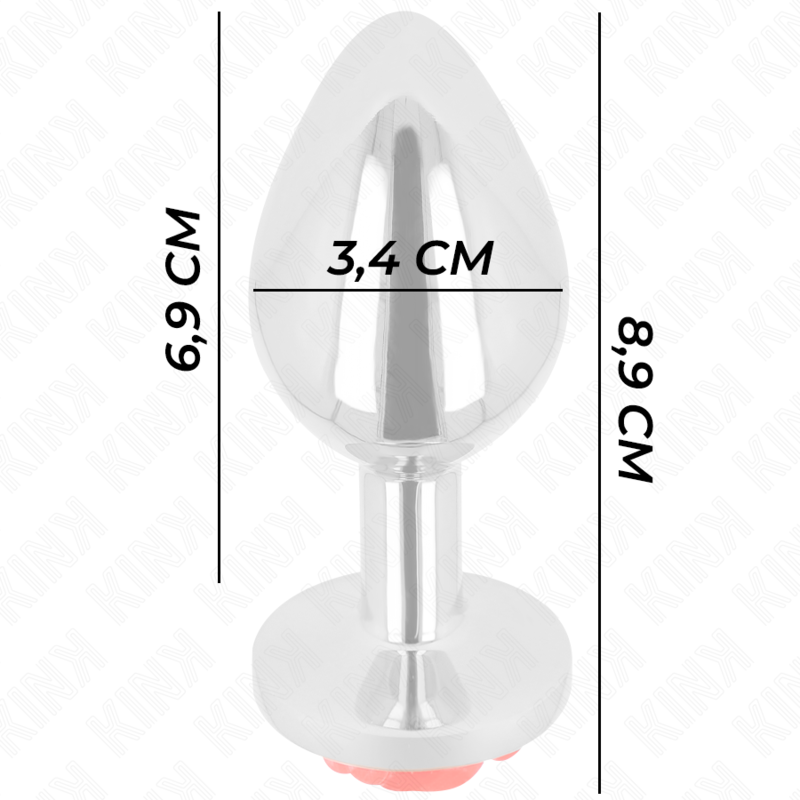 KINK - PLUG ANAAL ROOD ROOS MAAT M