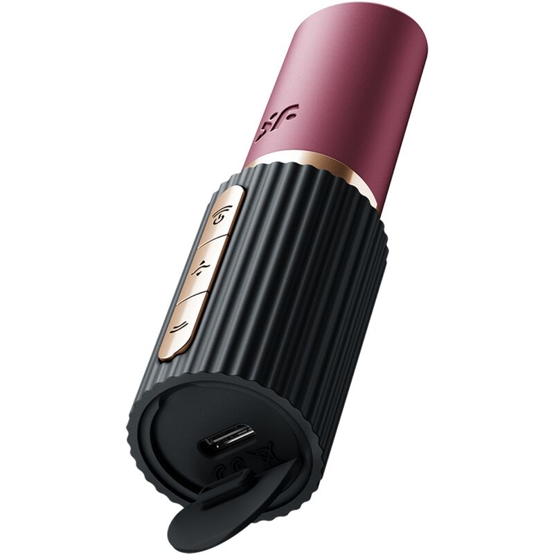 SATISFYER - PRO 2 KISS WAVE CLITORISSTIMULATOR GRANAAT / ZWART