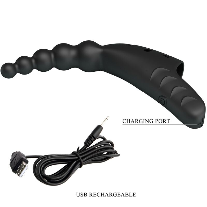 PRETTY LOVE - JORDIN VINGERVIBRATOR 10 TRILLINGEN ZWART