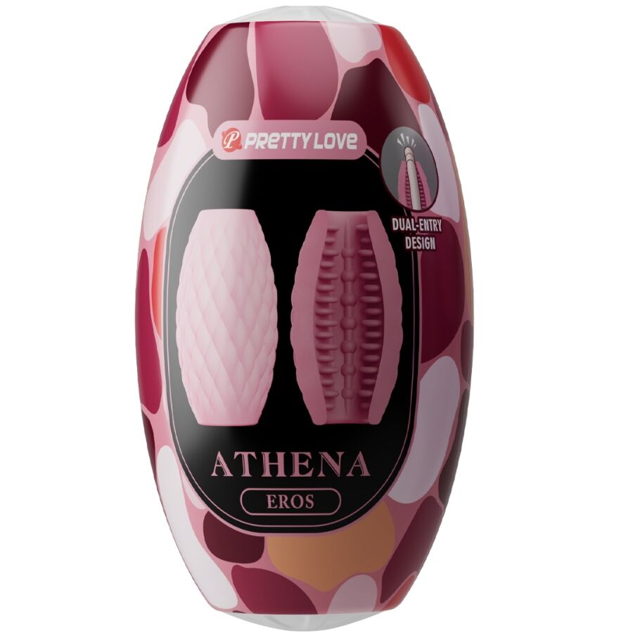 PRETTY LOVE - ATHENA EROS SILICONEN MANNELIJKE MASTURBATOR ROZE