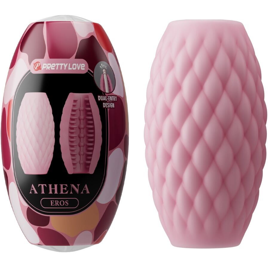 PRETTY LOVE - ATHENA EROS SILICONEN MANNELIJKE MASTURBATOR ROZE
