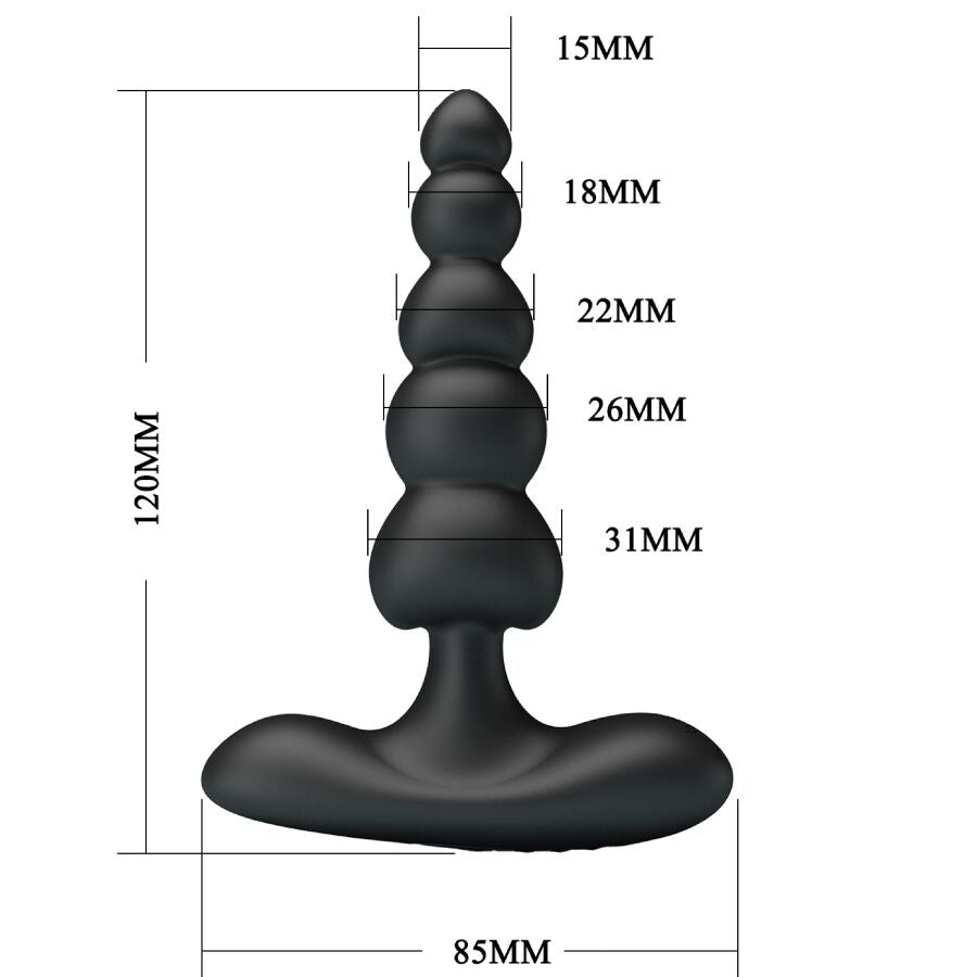 PRETTY LOVE - CORBAN ANALE VIBRATOR 10 TRILLINGEN ZWART